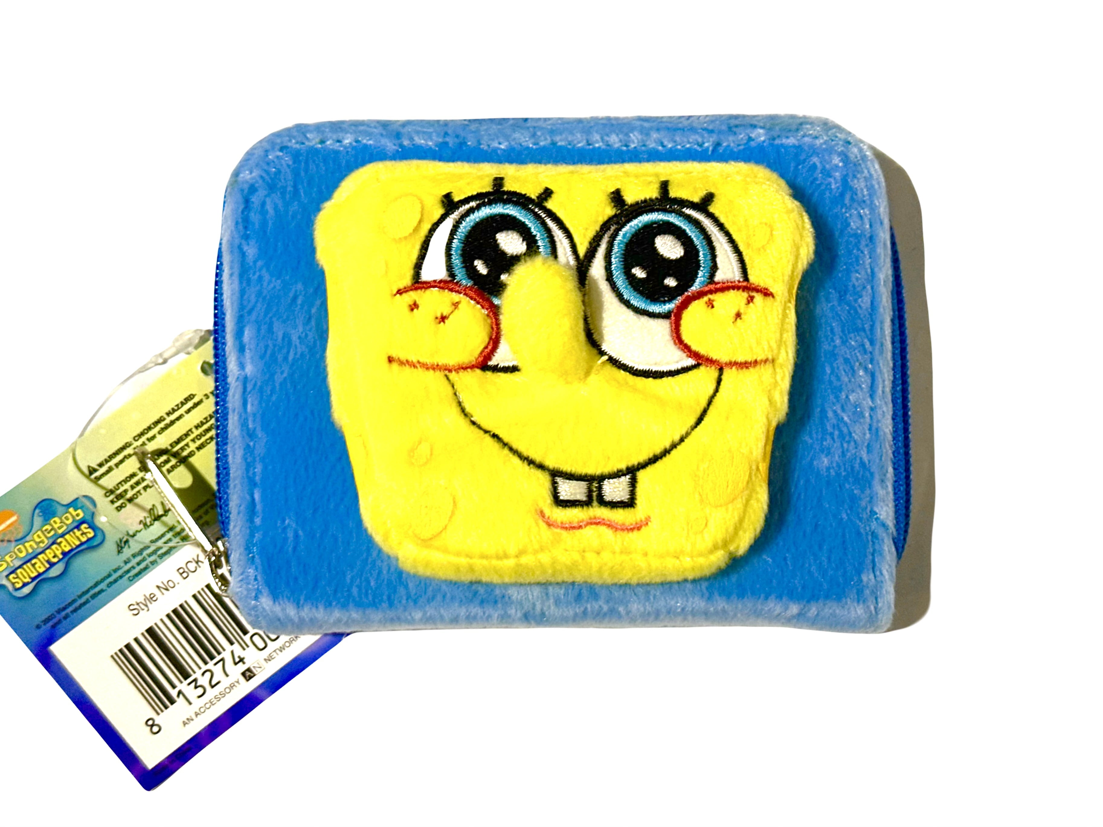Blue Spongebob Plush Wallet -Spongebob Squarepants Kids Wallet ...