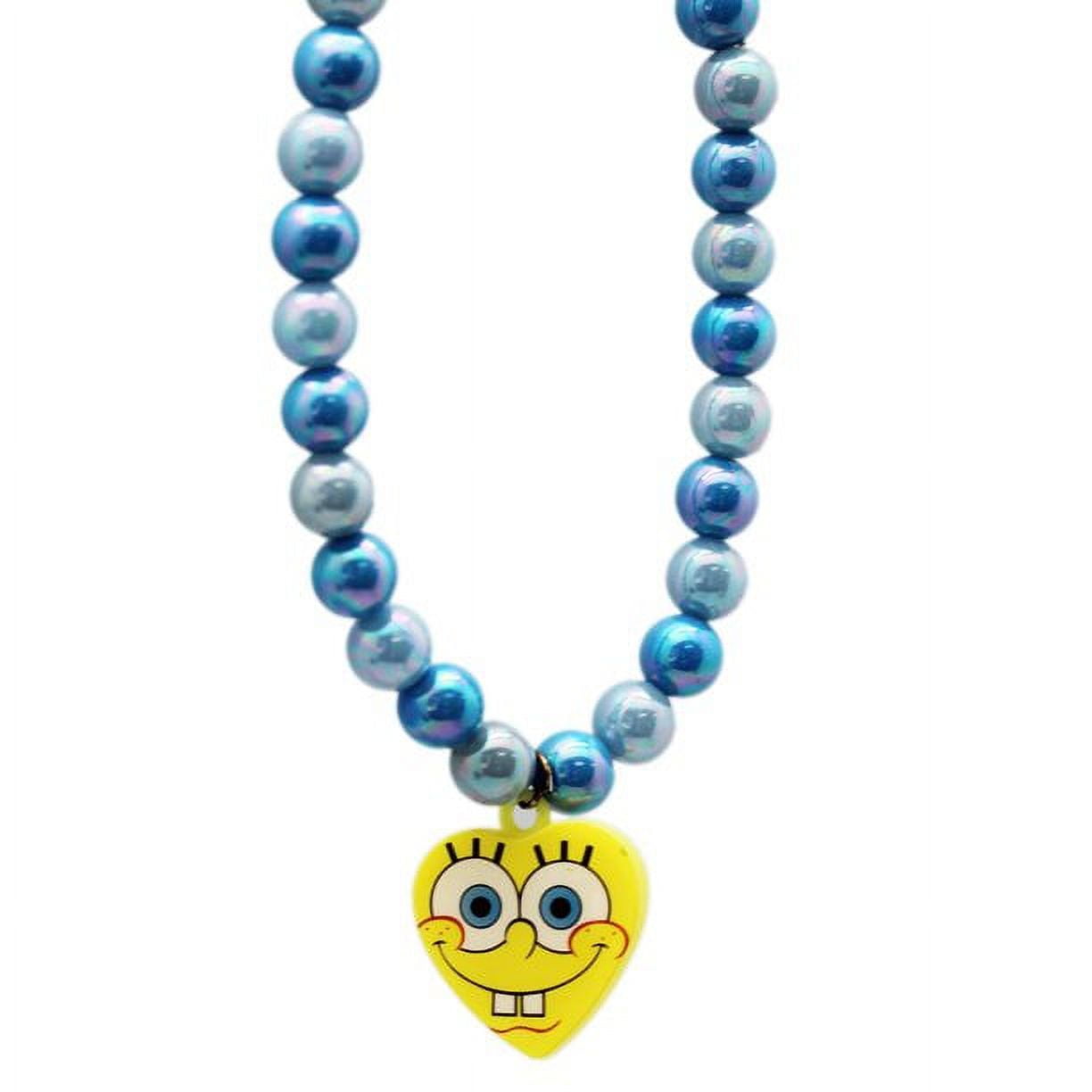 NICK JR. Blue Spongebob Squarepants Bead Charm Necklace