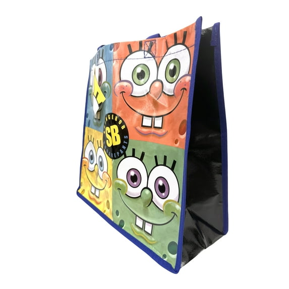 Blue Spongebob Squarepants Pop Art Tote Bag