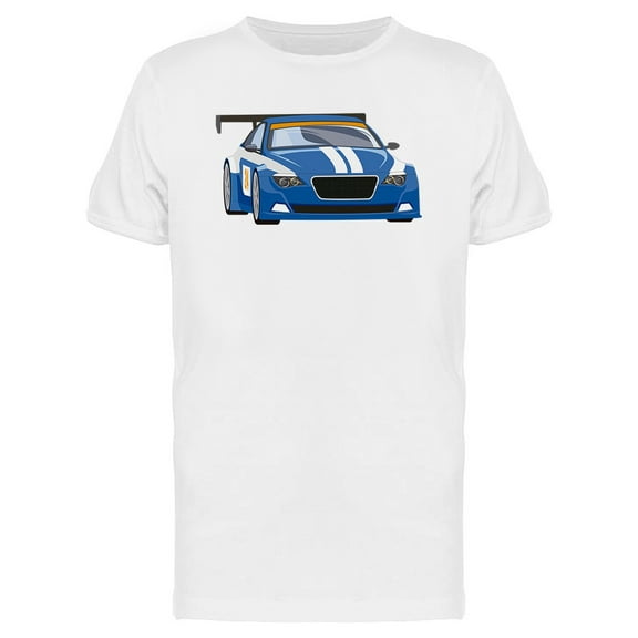 Blue Sport Car Graphic  T-Shirt Men -Image by Shutterstock, Male x-Large
