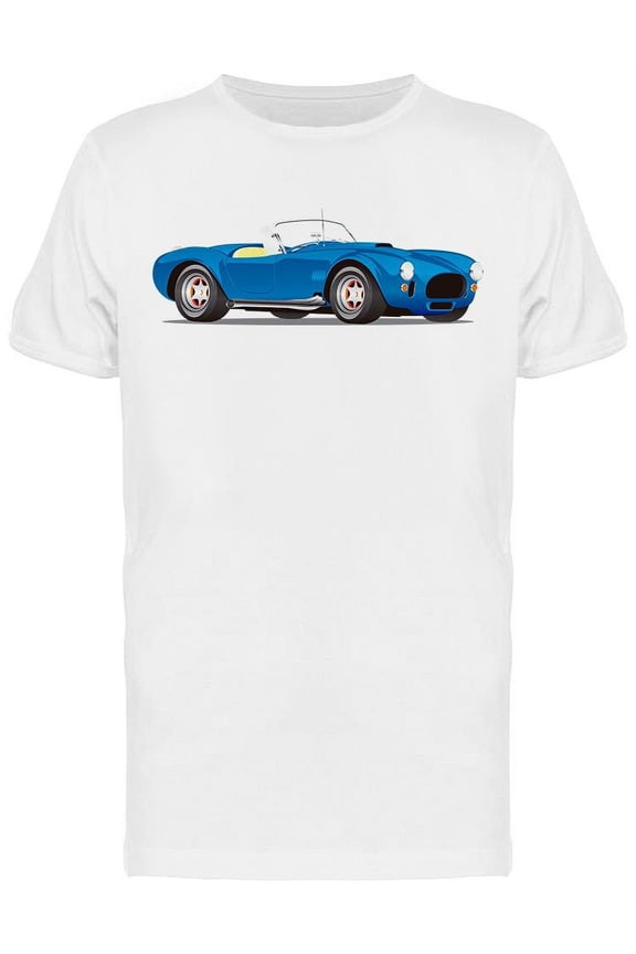 Blue Sport Car T-Shirt Men -Image by Shutterstock, Male Large