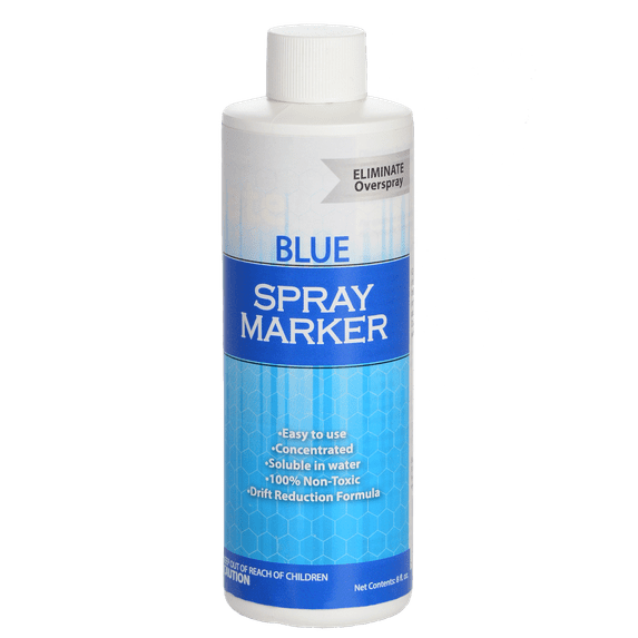Blue Spray Marker - (8 Ounces) - Weed Spray Dye, Herbicide Dye, Fertilizer Marking Dye, Turf Mark and Blue Herbicide Marker, Organic Herbicide Marking