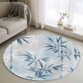 thumbnail image 1 of Blue Spring Botanical Round Rug 4ft Washable Circle Entryway Rugs Non Slip Pastoral Summer Leaf Area Rug Indoor Floor Carpet for Bedroom Kitchen Living Room Home Office Dining Room Nursery, 1 of 8