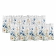 thumbnail image 1 of Blue Spring Floral Curtain Valances for Windows, Kitchen Valance Window Treatments Panel 2 Pack, Watercolor Blooming Summer Botanical Rod Pocket Short Curtains for Bathroom Bedroom 42 x 18 Inch, 1 of 8