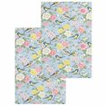 thumbnail image 1 of Blue Spring Floral Kitchen Dish Towels for Drying Dishes Set of 2, Elegant Farmhouse Flowers Birds Watercolor Waffle Weave Microfiber Hand Tea Bathroom Towels Quick Dry & Absorbent Towel 15.7x23.6, 1 of 7