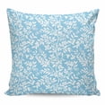 thumbnail image 1 of Blue Spring Floral Pillow Covers 16x16 Inch Decorative Throw Pillow Cover, Farmhouse Flowers Elegant Pastoral Sofa Pillowcases Accent Cushion Case Home Decor Bedroom Living Room, 1 of 6