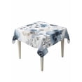 thumbnail image 1 of Blue Spring Floral Suqare Tablecloth - 54 x 54 Inch, Watercolor Summer Flowers Abstract Waterproof & StainResistant Tablecloth, Washable Oil-proof Table Cover for Dining/Party/Wedding/Camping/Buffet, 1 of 9