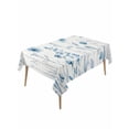thumbnail image 1 of Blue Spring Floral Table Cloth, Waterproof Tablecloth for Rectangle Tables, Summer Flowers Botanical Elegant Reusable Washable Fabric Table Cover for Restaurant Kitchen Dining Tables 54"x108", 1 of 9