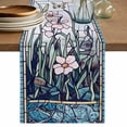 Blue Spring Floral Table Runner 72 Inches Long, Summer Butterfly ...