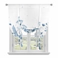thumbnail image 1 of Blue Spring Floral Tie Up Curtains for Windows, Adjustable Balloon Window Shades, Watercolor Elegant Pastoral Flowers Kitchen Window Treatments Adjustable Roll Up Curtain for Basement/Nursery 52"x45", 1 of 8