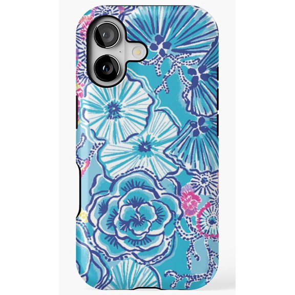 Blue Spring Guide Nature Map Art Phone Case for iPhone 11 12 13 14 15 16 17 Pro Max
