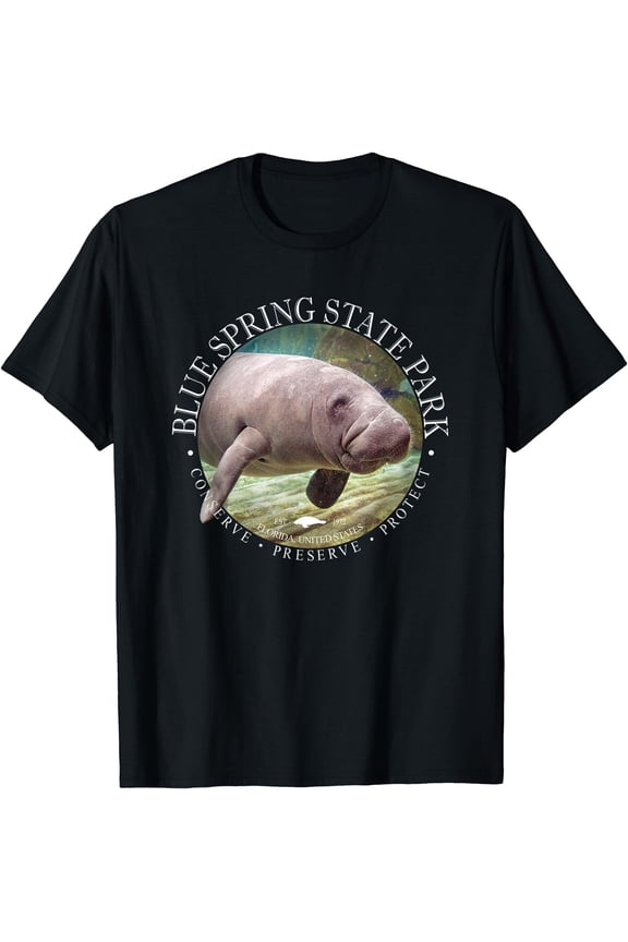 Blue Spring State Park Orange City Florida Manatee Sea Cow T-Shirt