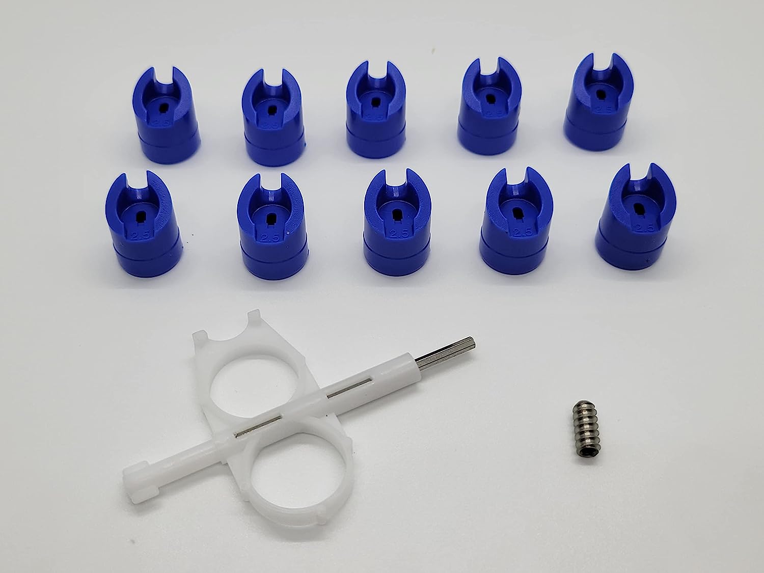Blue Sprinkler Nozzles 10 Pack, Same Size Nozzles (2.5 GPM) with