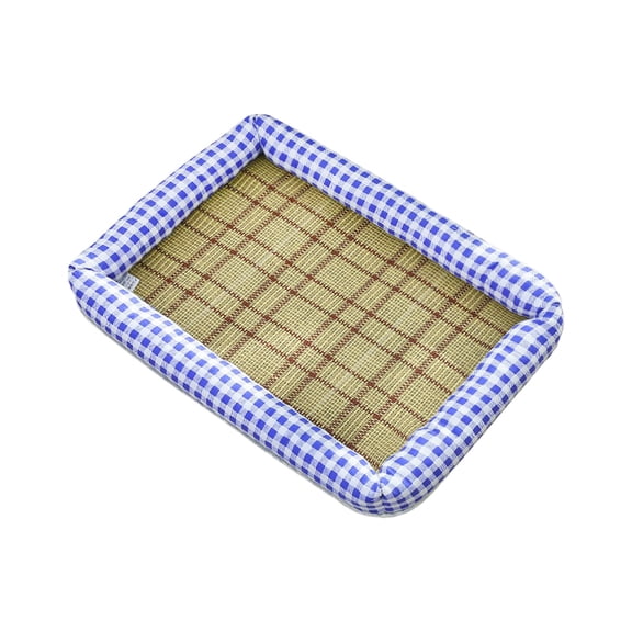 Blue Square Summer Pet Cooling Mat Ice Pad For Cats Dogs Breathable Floor Mat Kennel Bed Cool Pad Hot Weather