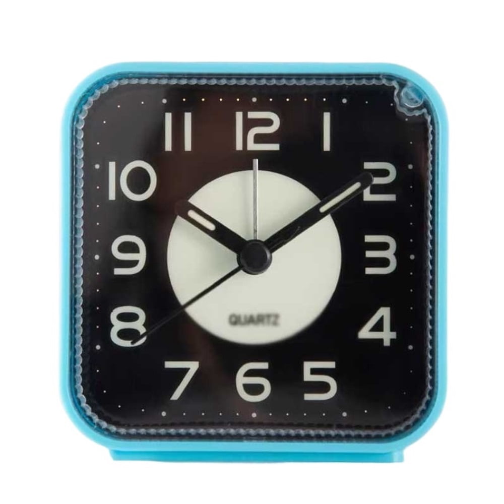 Blue Square Tabletop Alarm Clock for Bedroom Living Room Study Room ...