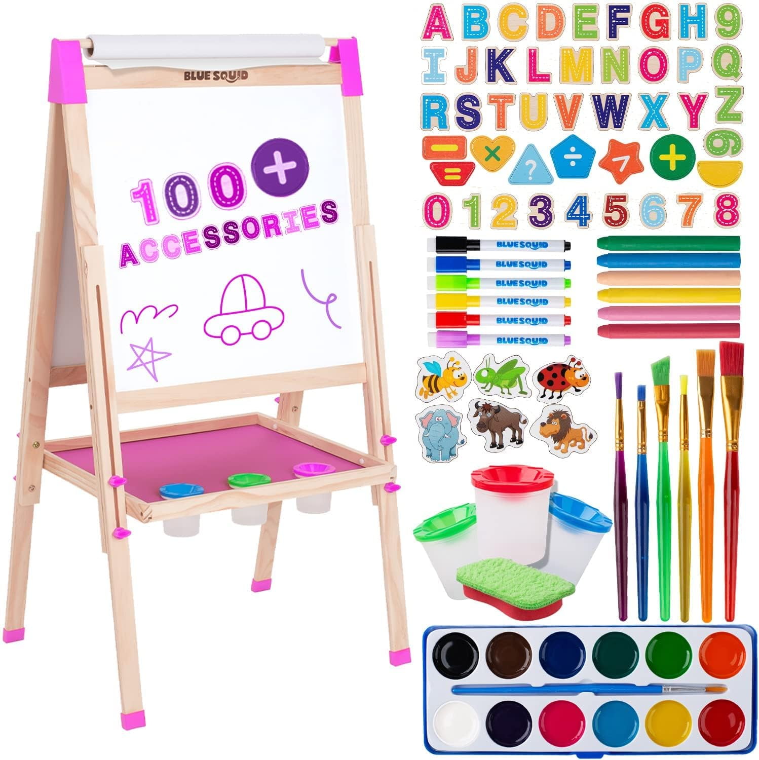 https://i5.walmartimages.com/seo/Blue-Squid-Art-Easel-Kids-100-Accessories-Double-Sided-Wooden-Drawing-Board-Magnetic-Chalkboard-Dry-Erase-White-Paper-Roll-Paint-Set-2-4-4-8-9-12-Pin_e91edb9f-2447-4e41-99af-bbe28ceebe07.58f4930315c0693a1c499ea8140823ae.jpeg