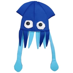 Blue Squid Hat Party Booth Costume Accessory