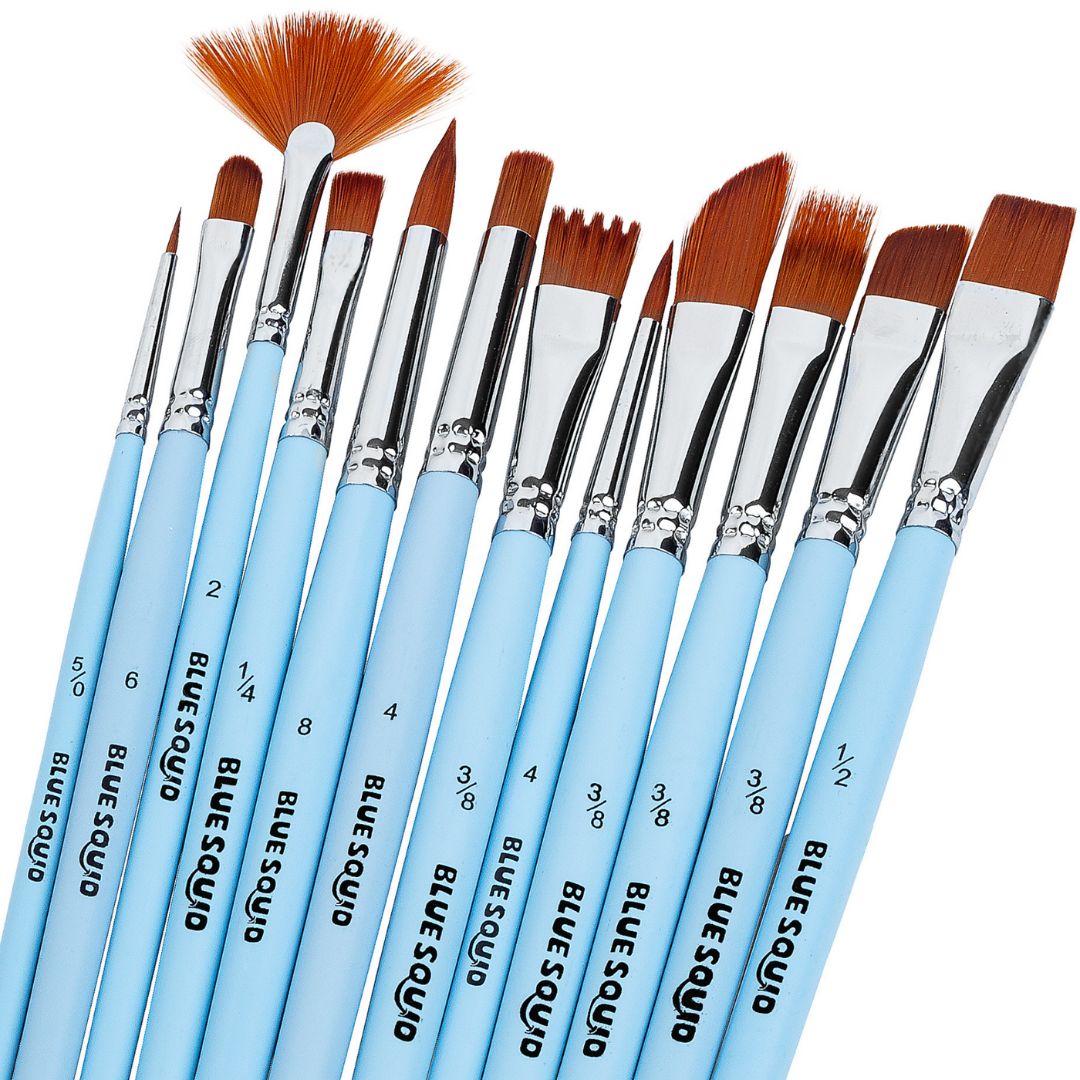 Black Velvet Watercolor Brush Set 3/PkgScript Liner, 3/4 Oval Wash