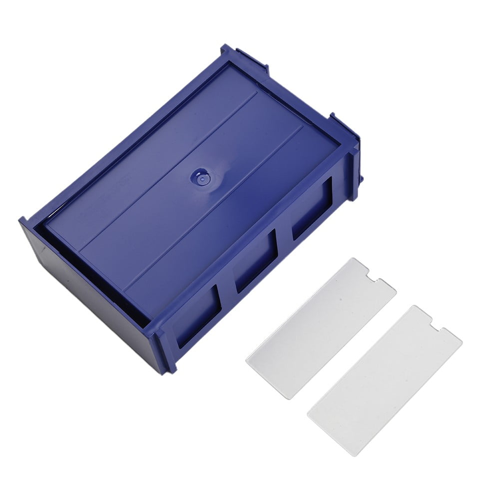 Blue Stackable Plastic Hardware Parts Storage Boxes Component Screws ...