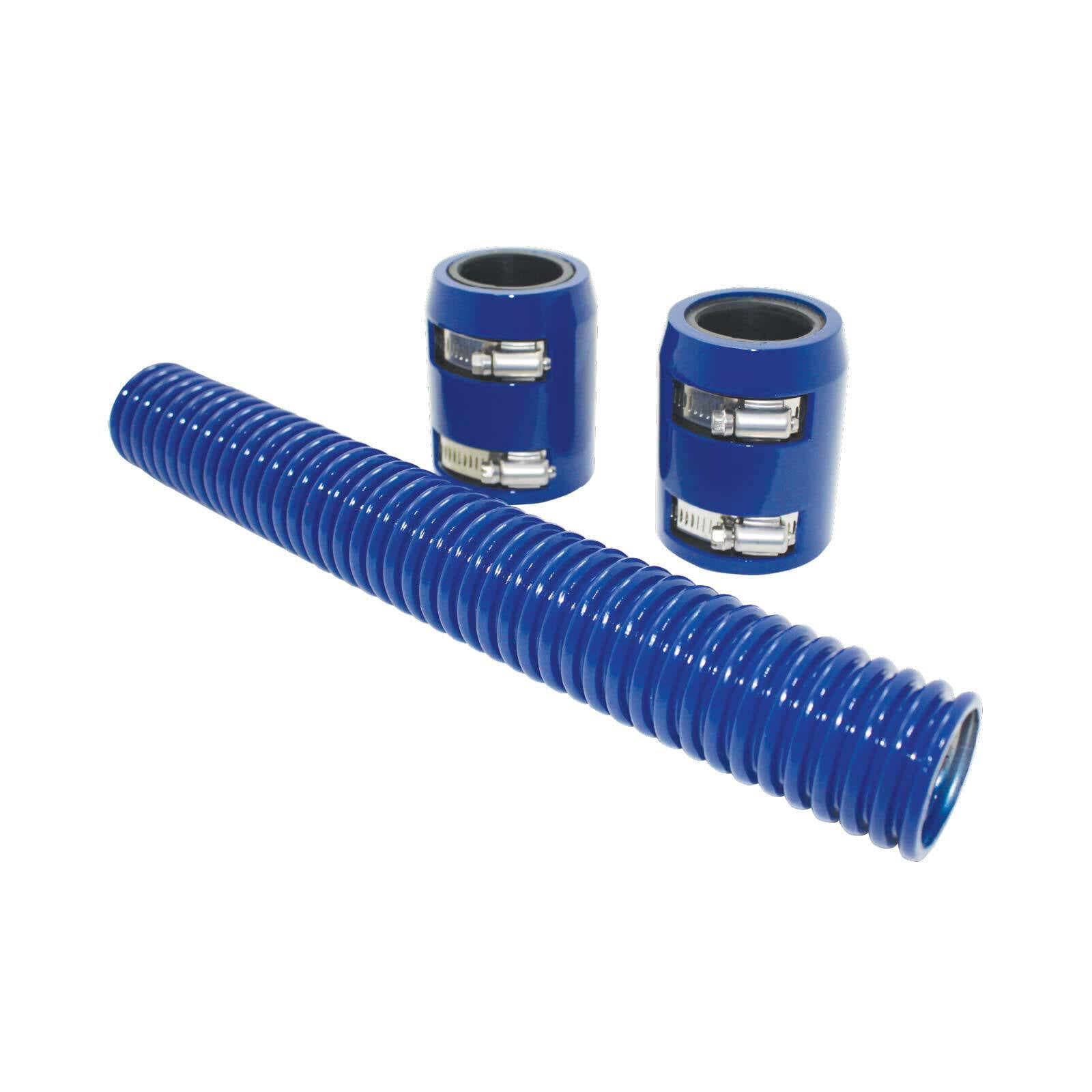 Blue Stainless Steel Flexible Radiator Hose Kit - 48 Inches - Walmart.com