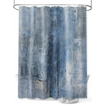 Blue Stall Shower Curtain, Waterproof Shower Curtains for Bathroom, Retro Oil Painting Modern Abstract Art Aesthetics Washable Fabric Cloth Bath Curtain for Bathtub Decoration with Hooks 36x72 Inches