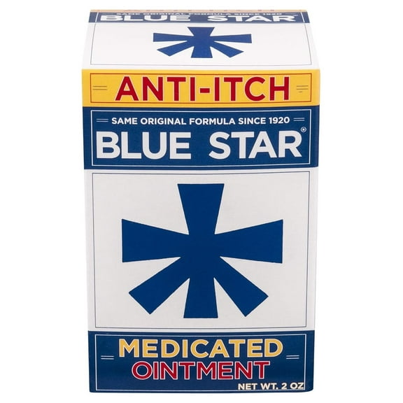Blue Star Anti-Itch Medicated Ointment 2 oz (Pack of 2)