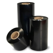 Blue Star B986210 Zebra 2100 Wax Ribbons - 4.125 in. x 1476 ft. - 1 in. Core - Black - 12 Rolls per Case