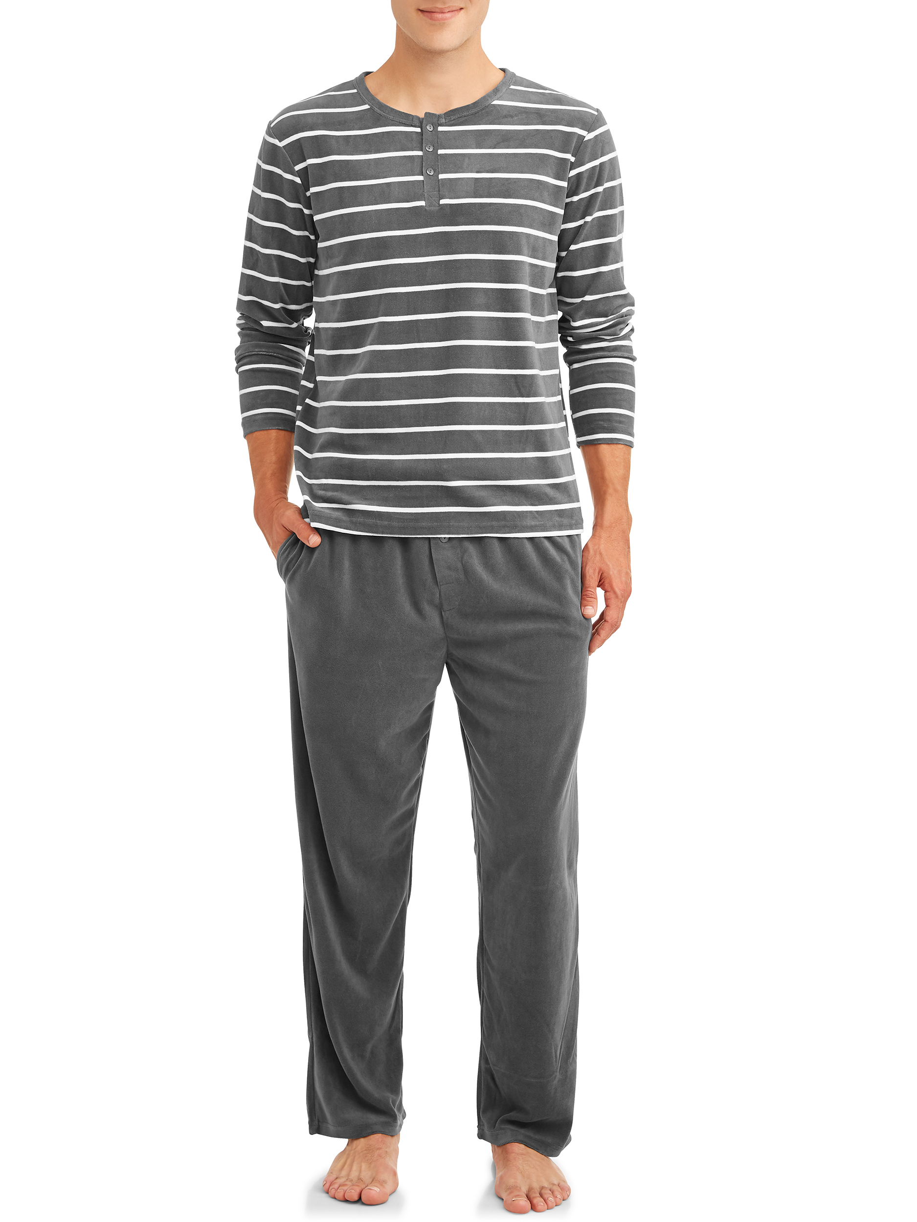 Blue Star Clothing Men's 2-Piece Velour Sleepwear Pajama Set - Walmart.com