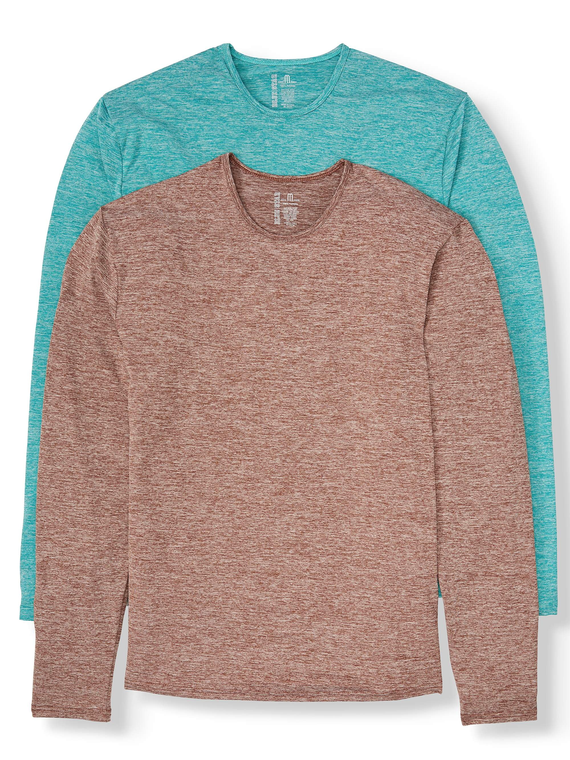 Blue Star Clothing Men's Base Layer Performance Heathered Long Sleeve