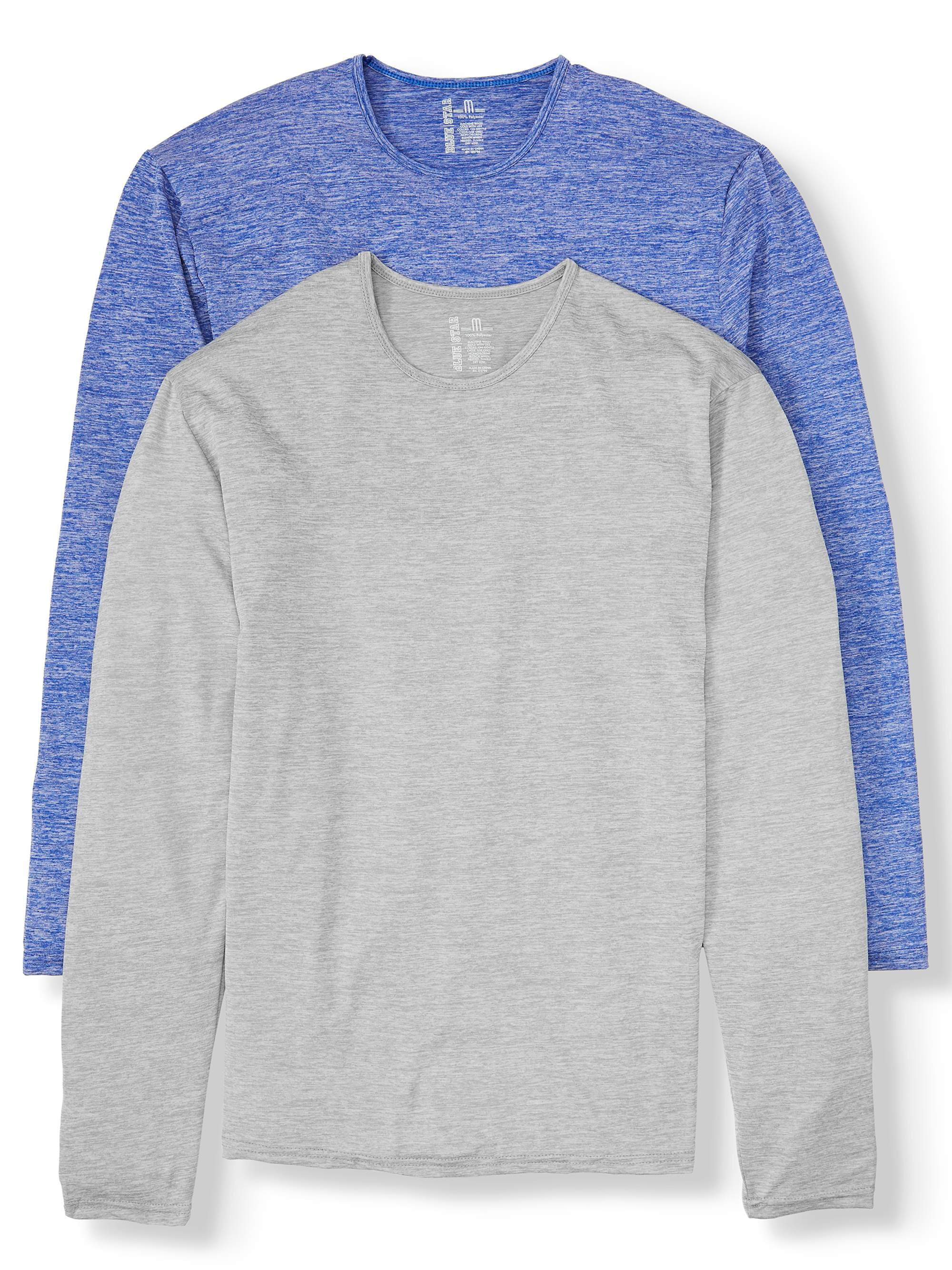 Blue Star Clothing Men's Base Layer Performance Heathered Long Sleeve