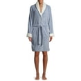 thumbnail image 1 of Blue Star Clothing Women's 3/4 Length Plush Robe with Sherpa Trim Collar & Cuffs, 1 of 6