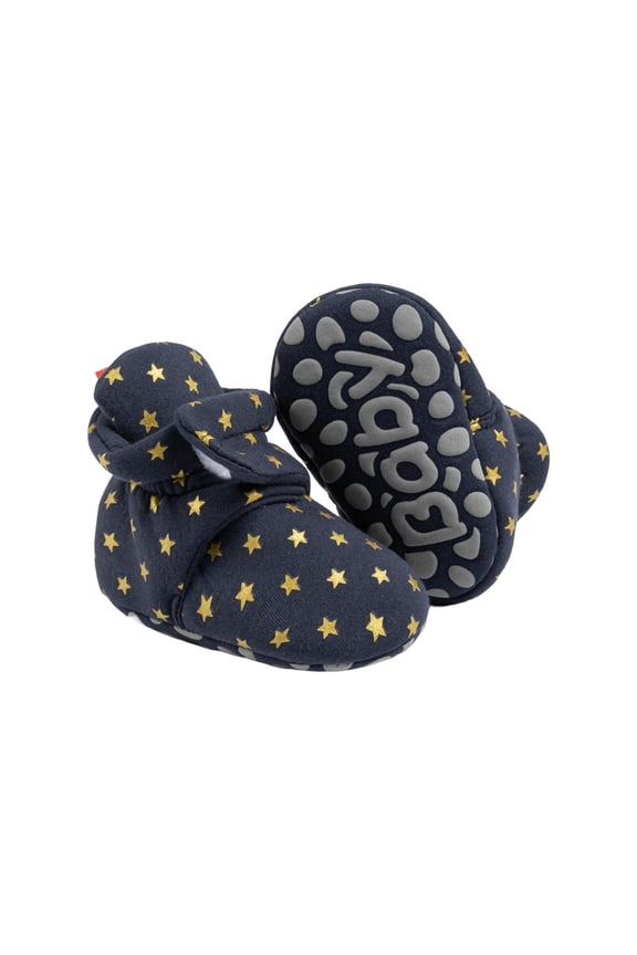Blue Star Design Baby Booties For Cool Weather With Non-Slip Bottom For Safe Walking Ages 0-6 Months