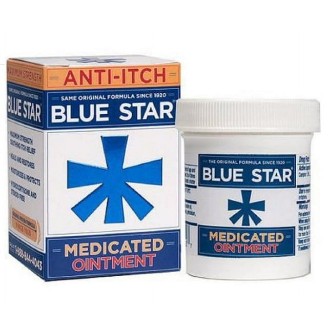 Is Blue Star Ointment Good For Psoriasis Blue Star - Itch Relief - 1.24% Strength - Ointment - 2 oz. - Jar