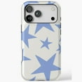 thumbnail image 1 of Blue Star Print Celestial Pattern iPhone Case 17 through 11 Pro Max, 1 of 2