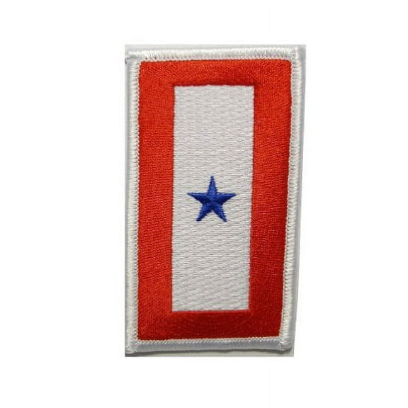 Blue Star Service Banner Veteran Embroidered Military Patch Iron Sew BSPM0589