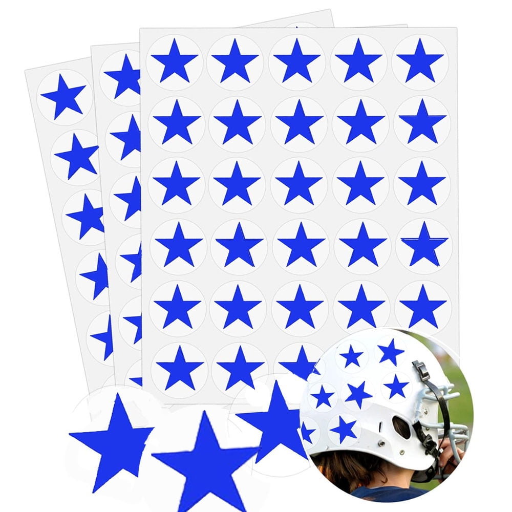 Blue Star Stickers 1inch Self Adhesive Tiny Spot Decals for Wall