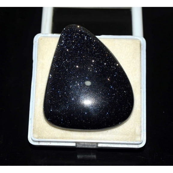 Blue Star Sunstone Cabochon Loose Gemstone, Blue Sunstone Gemstone 122.55 Cts