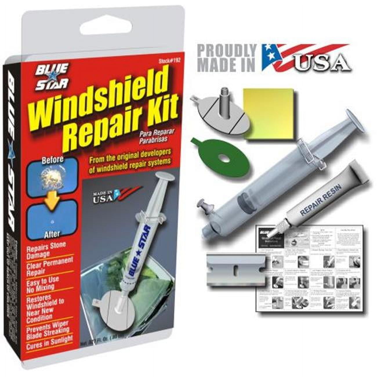 BlueStar Windshield Repair Kit, .027 fl oz