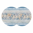 thumbnail image 1 of Blue Starfish Coastal Round 13 Inch Placemats Set of 2, Nautical Ocean Summer Coral Shell Botanical HeatResistant Non Slip Place Mats for Dining Table, Wipeable Kitchen Table Mats for Housewarming, 1 of 9