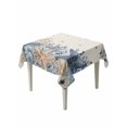 thumbnail image 1 of Blue Starfish Coastal Suqare Tablecloth - 54 x 54 Inch, Eucalyptus Summer Nautical Shell Rustic Waterproof & StainResistant Tablecloth, Washable Oil-proof Table Cover for Dining/Party/Wedding/Buffet, 1 of 9