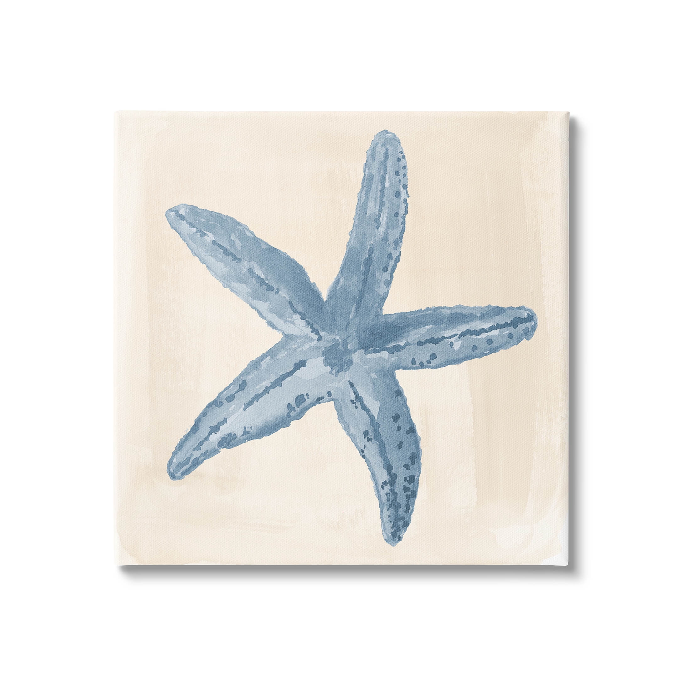 Blue Starfish Nautical Summer Animals & Insects Graphic Art Gallery Wrapped Canvas Print Wall Art