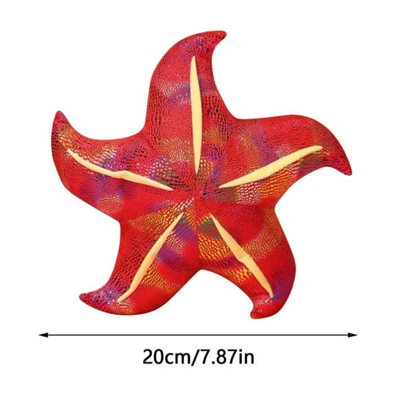Blue Starfish Stuffed Animal Plush Toy 8 Inch Cute Sea Creature Handheld Bedtime Sleeping Buddy Soft Pillow Doll for Children Toddlers Playroom Ornament Gift