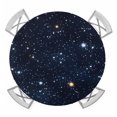 thumbnail image 1 of Blue Starry Sky Round Tablecloth for 55-60 Inch Tables, Fitted Table Cover with Elastic Edge, Universe Space Galaxy Night Star Waterproof Outdoor Table Cloth Protector for Patio Garden Dinner Picnic, 1 of 9
