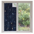thumbnail image 1 of Blue Starry Sky Window Privacy Film, Universe Space Galaxy Night Star Static Cling UV Sun Blocking Heat Control Window Tint Day and Night, Non-Adhesive One Way Windows Privacy Cover 35.4''x78.7'', 1 of 7