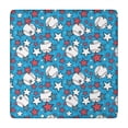 thumbnail image 1 of Blue Stars and Baseballs Pattern Square Fitted Tablecloth with Elastic Edge,Square Table Cover,Washable Elastic Table Cover for Home Kitchen Party Decor 34"x34", 1 of 6