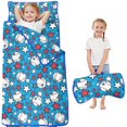 thumbnail image 1 of Blue Stars and Baseballs Pattern Toddler Nap Mats for Kids Preschool,Sleeping Mat Bag or Kids,Toddler Sleeping Bag,Toddler Nap Mat or Daycare, 1 of 6