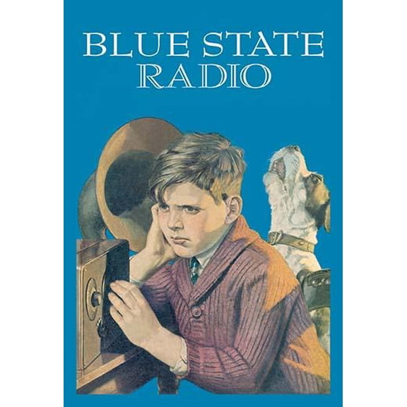 Blue State Radio- Fine Art Canvas Print (20" x 30")
