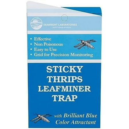 Blue Sticky Trap Thrips Leafminer Trap 15 Pack