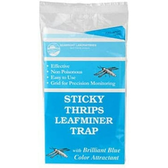 Blue Sticky Trap Thrips Leafminer Trap 15 Pack