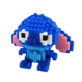 thumbnail image 1 of Blue Stitch Character Cartoon-Style Interlocking 3D Building Block Toy Set 236-313 Pieces, 1 of 6
